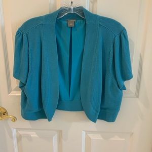 Ann Taylor turquoise shrug